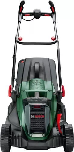 Masina de tuns gazon/iarba pe acumulator Bosch UniversalRotak 2x18V-37-550, 2x18 V, 37 cm latime lucru, inaltime de taiere 25-70 mm , 5 trepte de taiere sac colector 40 L, fara acumulator si incarcator in setul de livrare — Specificații Bosch UniversalRotak 2x18V-37-550