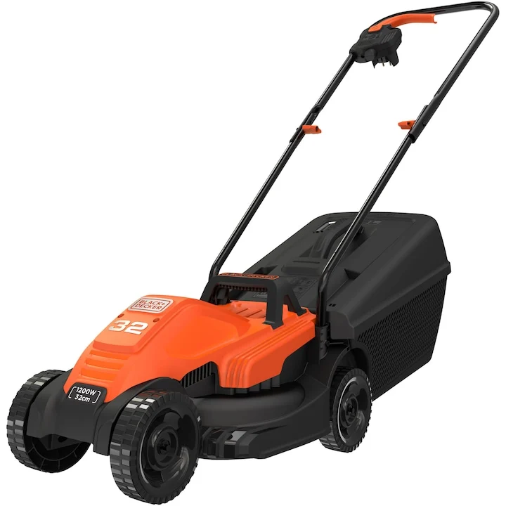 Black & Decker BEMW451-QS – Mașină de tuns electrică pentru grădini mici și medii