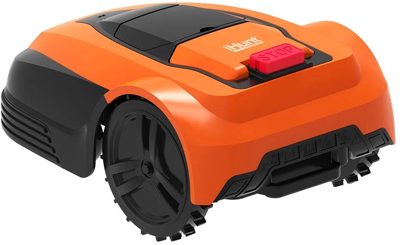 Robot de tuns gazon/iarba iHunt RoboMower APP 2500m2 PRO, inaltime taiere 25 - 60 mm, Bluetooth, senzor ploaie, suprafata acoperita 2500 mp, Baterie 5.2Ah — Baterie de 5,2 Ah și 2 ore de lucru