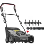 Aerator si scarificator electric, Lehmann Teasel, 2in1, maner pliabil, 1800W, 380mm, 50L, 12.5kg