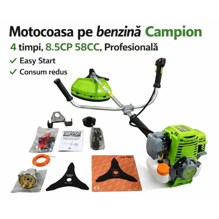 Motocoasa Campion 58CC review: 4 timpi, Easy Start, ce verifici